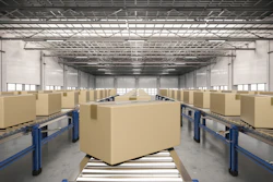 Boxes On Conveyor Belt