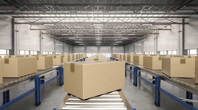 Boxes On Conveyor Belt