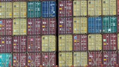 Standardized shipping containers like these 40-foot ones made globalization possible.