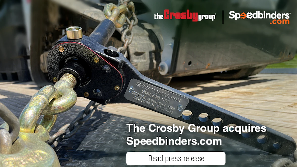 The Crosby Group Acquires Load Securement Supplier Speedbinders - Vimarsana News