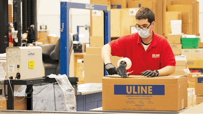 Uline PVC Shrink Film Roll - 75 gauge, 10 x 500