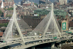 The Leonard P. Zakim Bunker Hill Bridge was part of Boston’s Big Dig, which was infamous for its cost overruns.