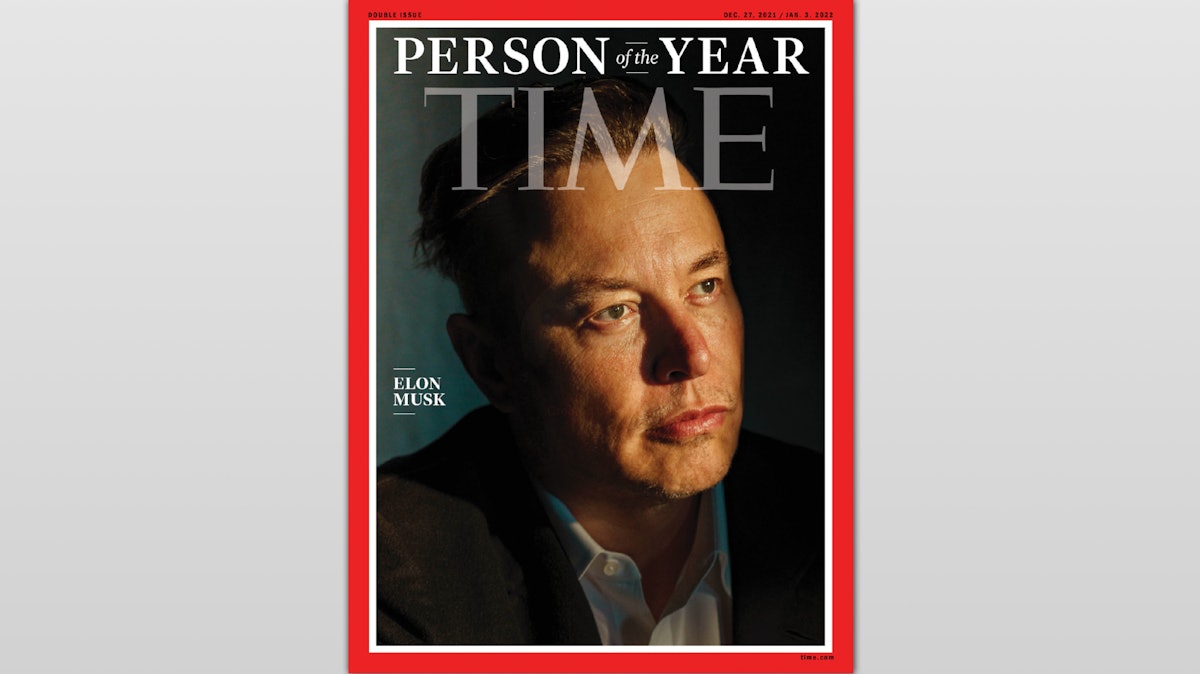 Илон Маск стал человеком года по версии журнала time