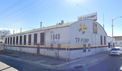 A Google Street view of TP Pump's headquarters location in Albuquerque, NM.