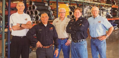 From Left: Hose of South Texas' management team of Craig Glasson, Gilbert Perez Sr., Sam Jenkin, Tripp Batey and Jay Glasson.