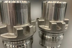 Two choke valves, optimized with IMI Critical’s DRAG technology, after 3D printing with Velo3D’s Sapphire system and finishing.