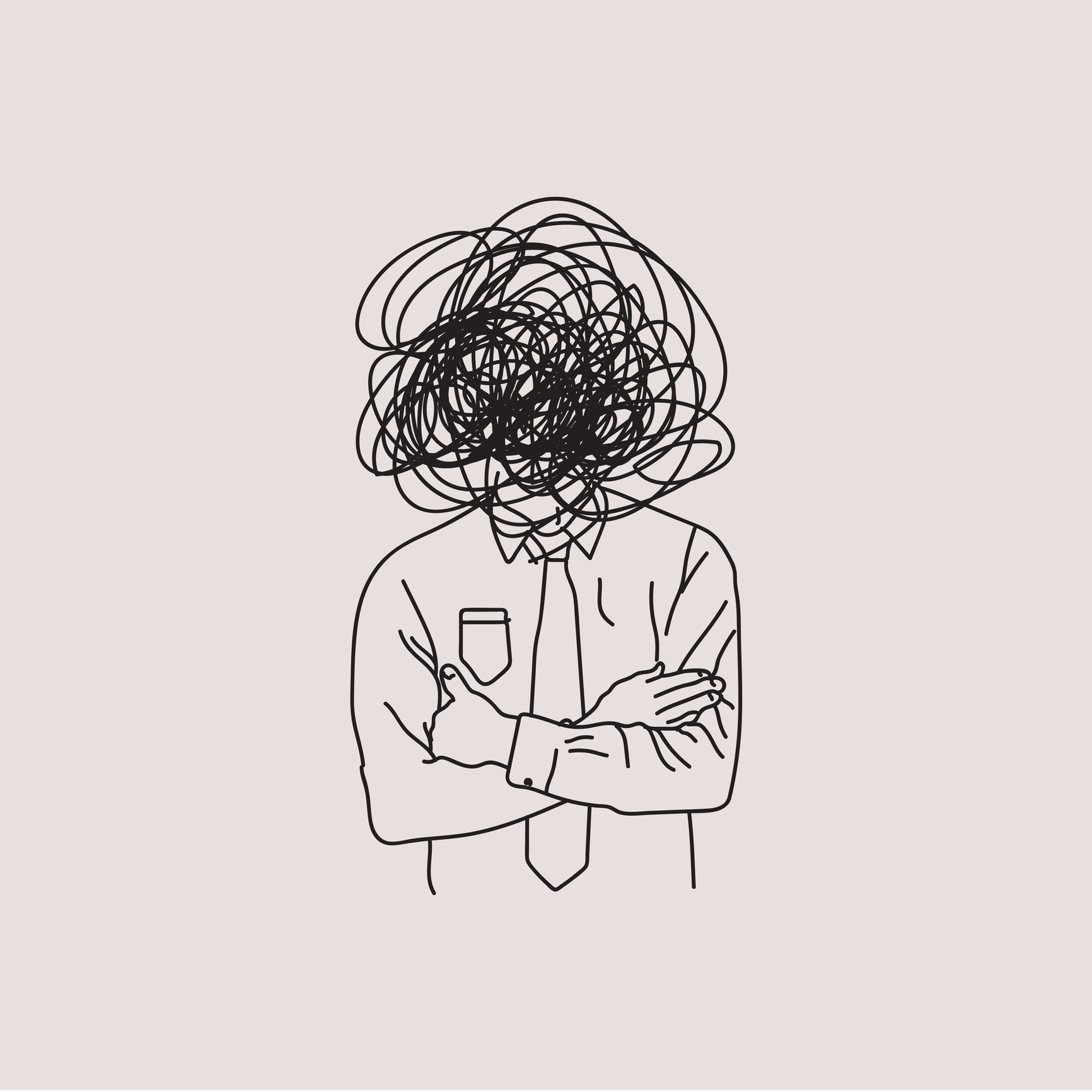 Continuous line drawing of young woman feeling sad tired and worried  suffering from depression in mental health vector illustration 7435161  Vector Art at Vecteezy
