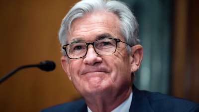 Federal Reserve Chairman Jerome Powell testifies before the Senate Banking Committee, March 3, 2022, Capitol Hill.