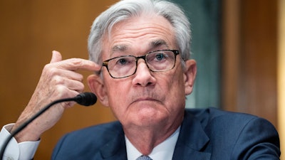 Federal Reserve Chairman Jerome Powell testifies before the Senate Banking Committee, March 3, 2022, Capitol Hill.