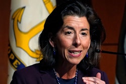 U.S. Secretary of Commerce Gina Raimondo speaks during an address at Brown University, March 15, 2022, in Providence, R.I. The Biden administration and congressional Democrats are warning of dire ramifications for the economy and for national security if Congress fails to pass a bill by the end of July that is designed to boost semiconductor manufacturing in the United States. Raimondo says computer chip makers are being offered lucrative incentives from other countries such as South Korea, Japan, France, Germany and Singapore to locate plants there.