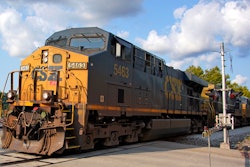 A CSX freight train in Homestead, Pa., Sept. 14, 2022.