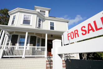House for sale in Westwood, Mass., Oct. 6, 2020.