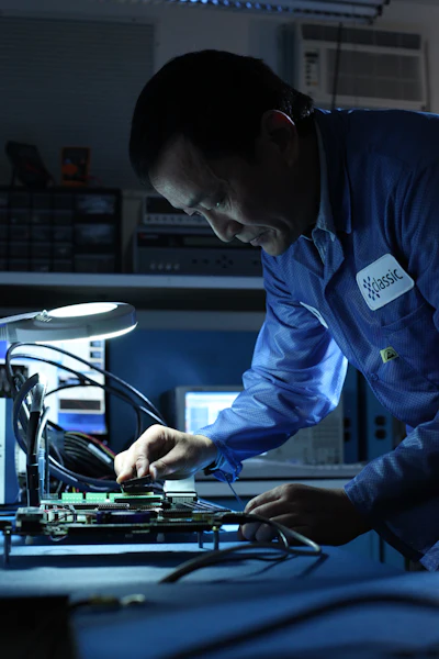 The process of authentication is much more extensive for higher risk profile items to ensure the chips are legitimate and high quality.