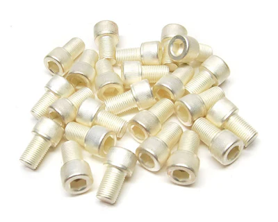 Silver plated fasteners can be impractical to obtain overseas when the volumes are low or the cost too high, and are best sourced from domestic distributors.