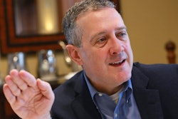 James Bullard, president of the St. Louis Federal Reserve Bank, gestures during an interview in Richmond, Va., Nov. 19, 2019.