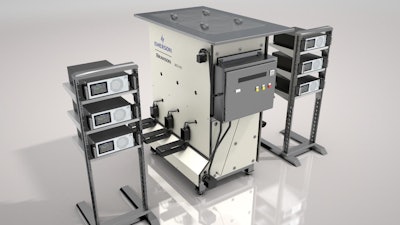 Branson ultrasonic mold-cleaning system increases efficiency dramatically compared to traditional cleaning methods.