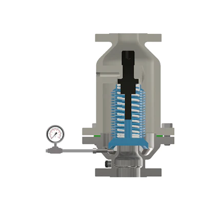 Since the IDV Safety Valve inlet diameter matches the nominal size of the valve, there is more flow/capacity, with simplified installation.