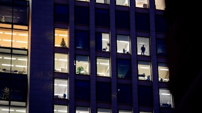 An office building in Frankfurt, Germany, Dec. 6, 2022.