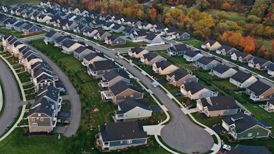 A cul-de-sac in a new housing development in Middlesex Township, Pa., Oct. 12, 2022.