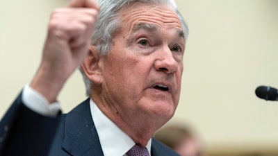 Federal Reserve Chairman Jerome Powell during a House Financial Services Committee hearing on Capitol Hill, March 8, 2023.