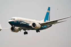In this Wednesday, Sept. 30, 2020, file photo, a Boeing 737 Max jet, piloted by Federal Aviation Administration Chief Steve Dickson, prepares to land at Boeing Field following a test flight in Seattle.