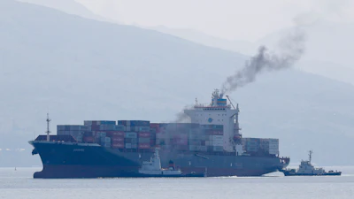 The cargo ship M/V Bavaria prepares to dock at Subic port in the Philippines, May 30, 2019.