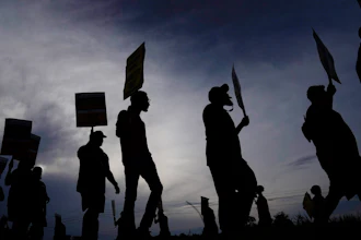 UPS teamsters and workers hold a rally in Atlanta, July 21, 2023.