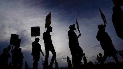 UPS teamsters and workers hold a rally in Atlanta, July 21, 2023.