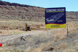 A DR Horton sign showing plans for a 2,100-home subdivision in Washington County, Utah, March 28, 2021.