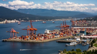 The port of Vancouver, British Columbia.