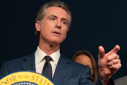 California Gov. Gavin Newsom answers questions during a news conference in Sacramento, Calif., Sept, 26, 2023. Newsom signed several laws on Wednesday, Oct. 4, 2023, including one that increases paid sick days for workers and another that limits when local governments can count votes by hand.