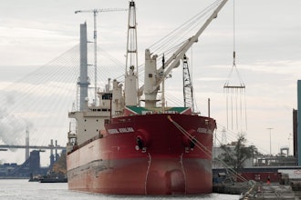 The Federal Kivalina is docked in Detroit, Oct. 25, 2023.