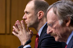 Austan Goolsbee, left, then-chairman of the Council of Economic Advisers, testifies on Capitol Hill, Feb. 28, 2013.