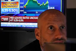 Specialist Meric Greenbaum on the floor of the New York Stock Exchange, Nov. 1, 2023.