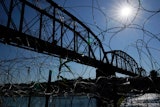 The Union Pacific International Railroad Bridge, Eagle Pass, Texas, Sept. 22, 2023.