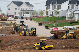 A residential development under construction in Eagleville, Pa., April 28, 2023.