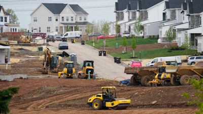 A residential development under construction in Eagleville, Pa., April 28, 2023.