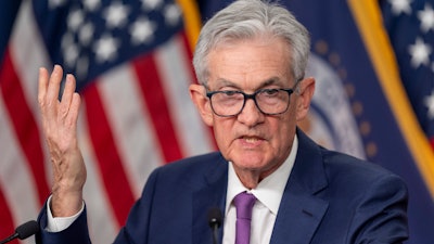 Federal Reserve Board Chair Jerome Powell speaks during a news conference, Jan. 31, 2024, Washington.