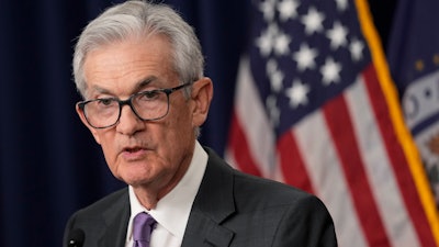 Federal Reserve Board Chair Jerome Powell during a news conference in Washington, March 20, 2024.