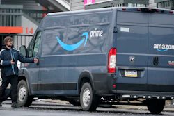 An Amazon Prime driver makes a delivery in Pittsburgh, Jan. 23, 2023.