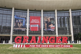 Grainger sign outside the Orange County Convention Center, Orlando, Fla., Feb. 13, 2024.