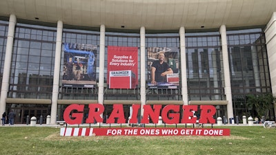 Grainger sign outside the Orange County Convention Center, Orlando, Fla., Feb. 13, 2024.