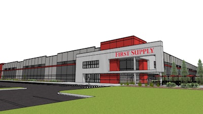 Rendering of the new First Companies distribution center in West Salem, Wis.