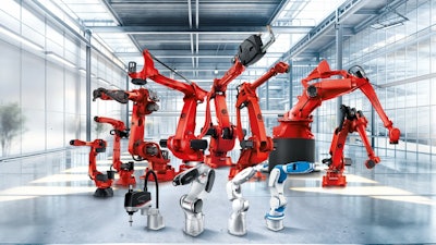 Comau's family of robots.