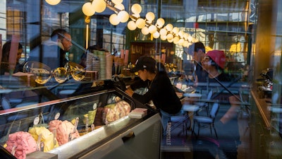 A gelato shop in New York, Feb. 18, 2024.