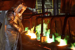 An employee works at Nexans, one of the world's largest wire and cable manufacturers, Friday, April 12, 2024, near Montreal.