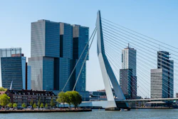 The Erasmusbrug bridge, Rotterdam, Netherlands.