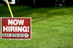 A hiring sign in Wheeling, Ill., July 10, 2024.