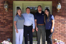 From left, Elaine Hauberg, Mark Hauberg, Keith Brown and Nina Marjanovic-Brown at the FactoryLink office, Mount Vernon, Ohio.
