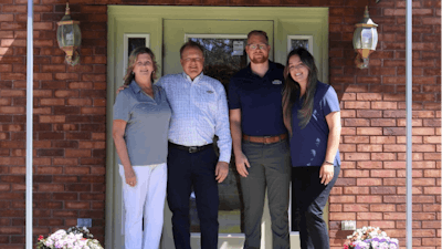 From left, Elaine Hauberg, Mark Hauberg, Keith Brown and Nina Marjanovic-Brown at the FactoryLink office, Mount Vernon, Ohio.